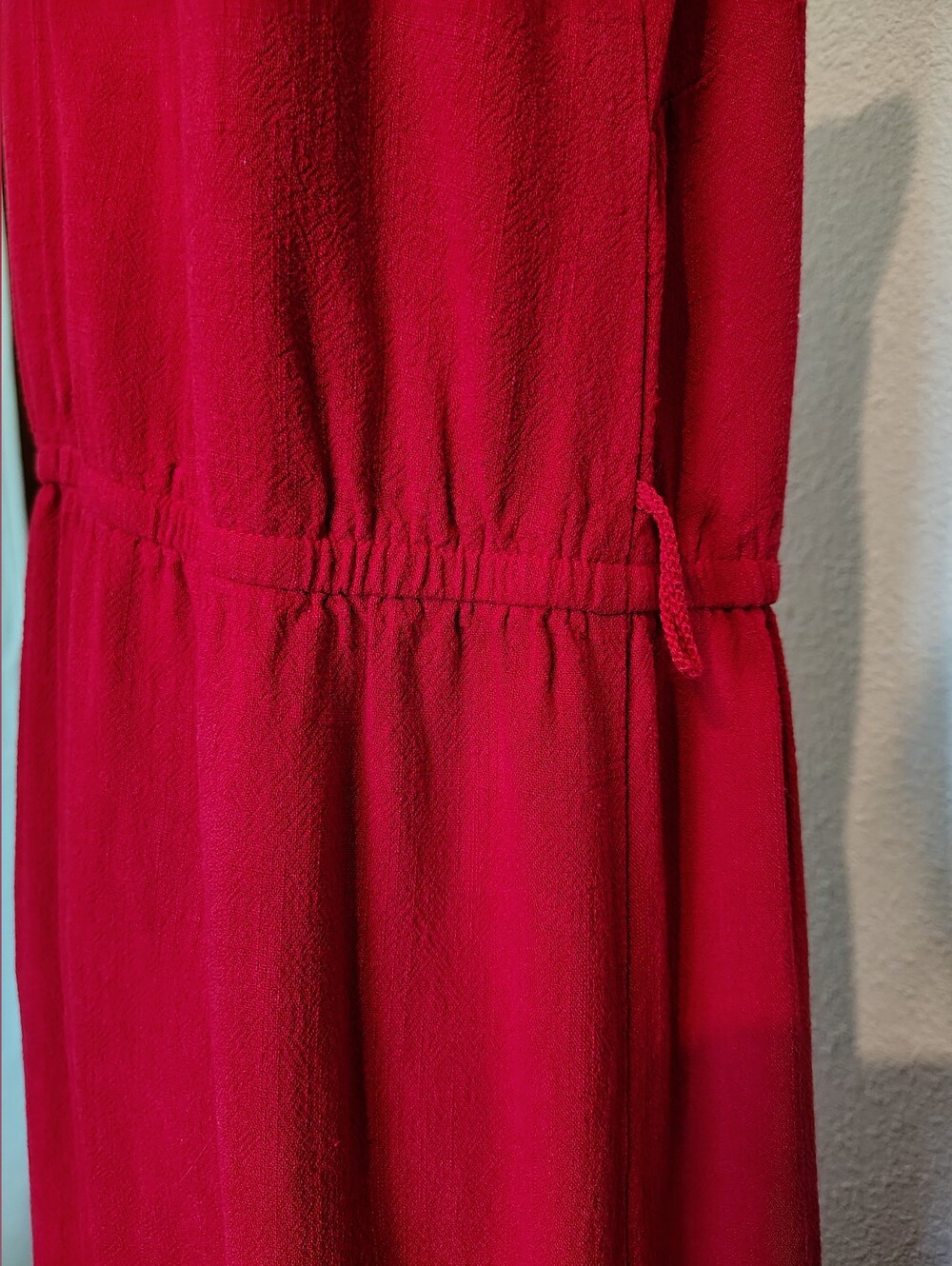 Universal Thread Red Button-Front Sleeveless Midi Dress Slit Sides Women Large - Picture 6 of 8